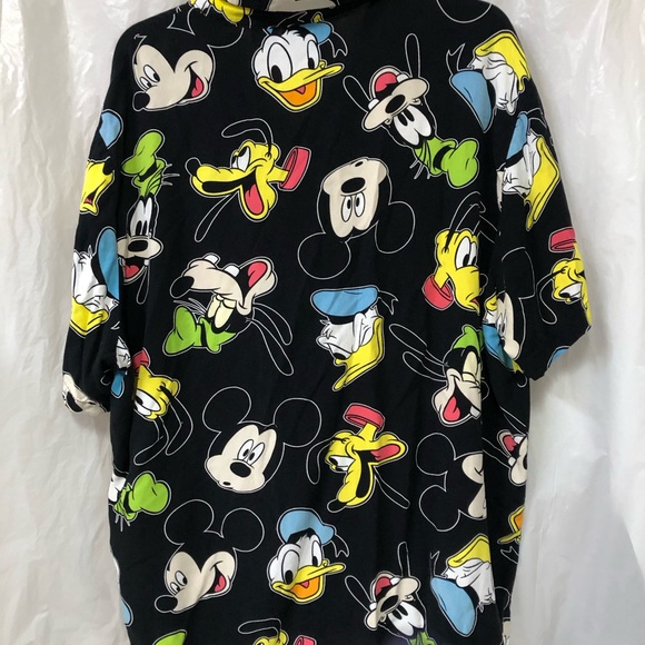 Disney Men's Black Shirt with Cartoon Characters - Picture 5 of 6
